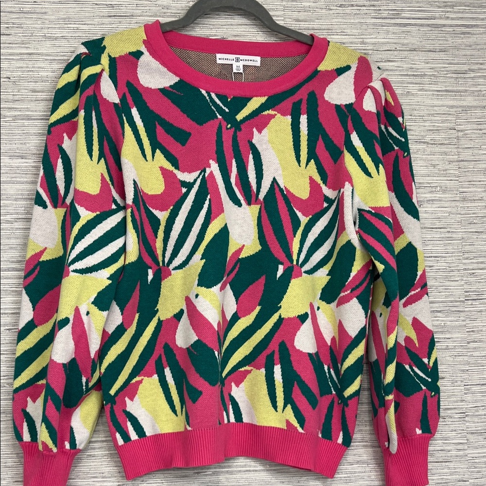 Vibrant Pink Patterned Sweater